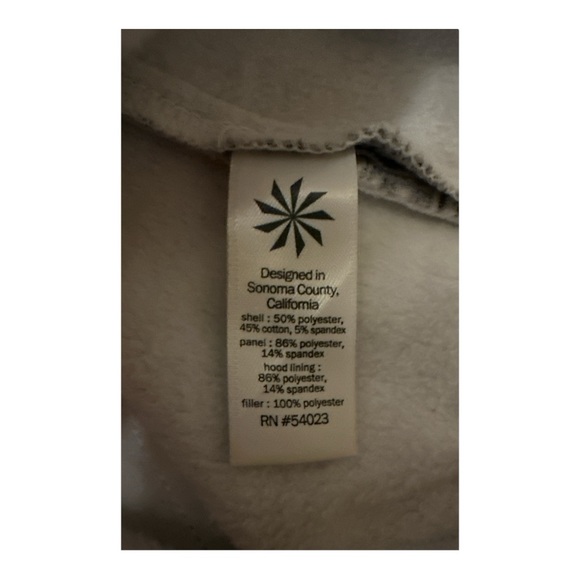 Athleta Stronger Hoodie Full Zip Up Jacket Gray Heather Spacedye Size Small - Picture 8 of 13